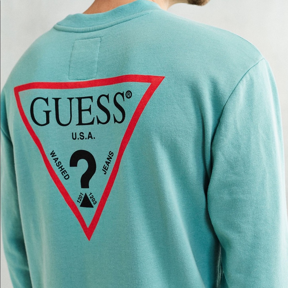 Guess Logo Crew Neck Sweatshirt